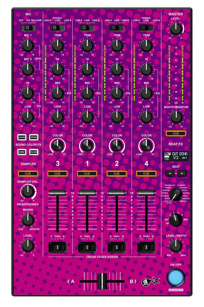 Pioneer DJ DDJ 1000 MIXER Skin Gradienter Purple