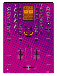 Pioneer DJ DJM 909 Skin Gradienter Purple