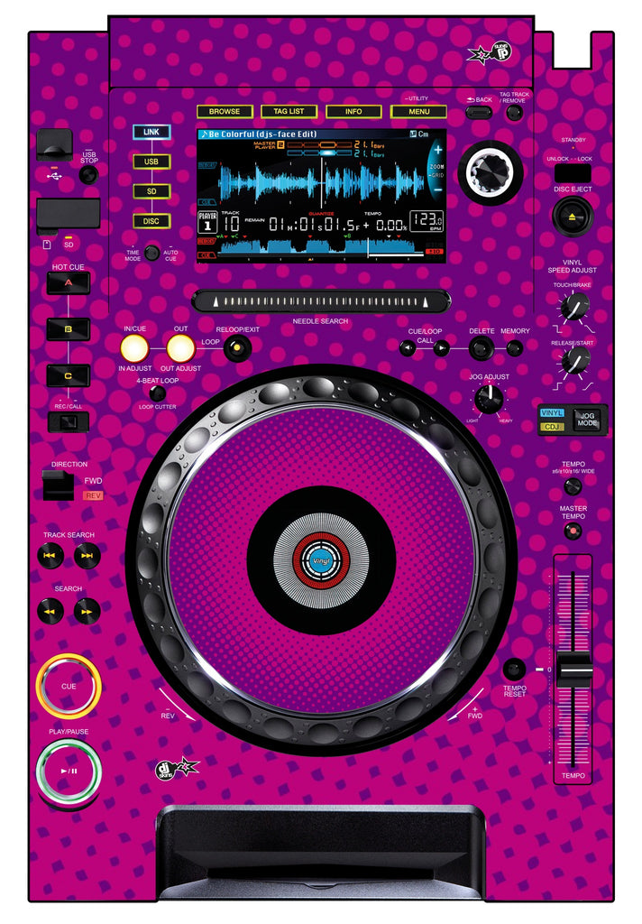 Pioneer DJ CDJ 2000 Skin Gradienter Purple