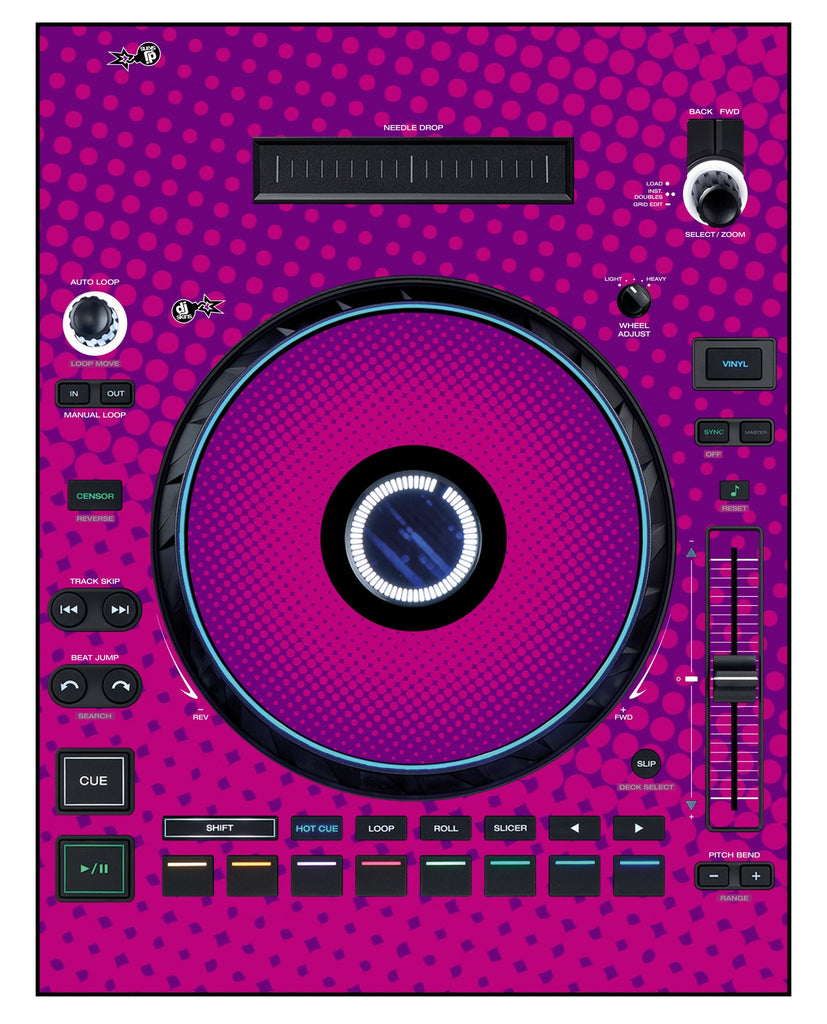 Denon DJ LC 6000 Skin Gradienter Purple