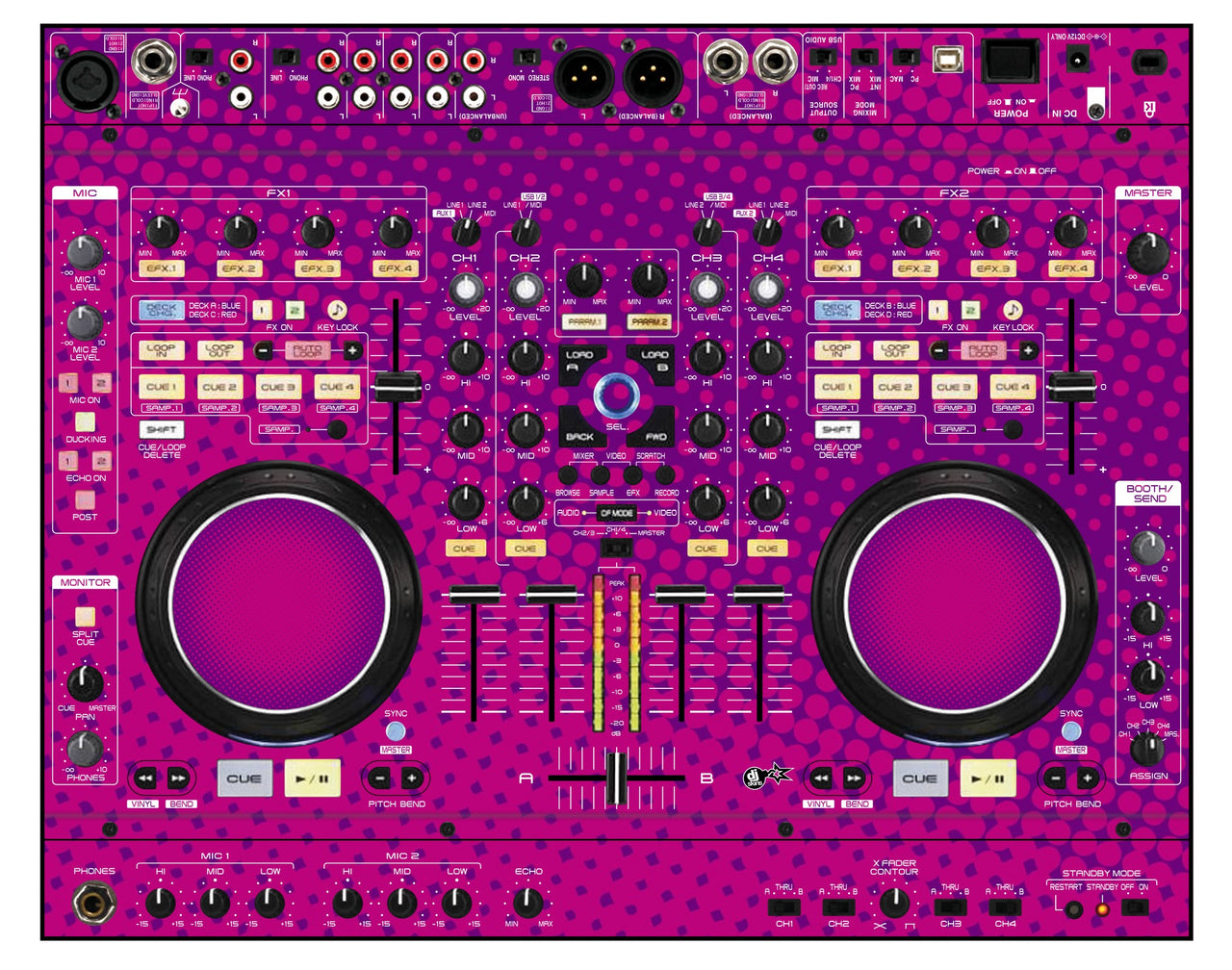 Denon DJ MC 6000 Skin Gradienter Purple