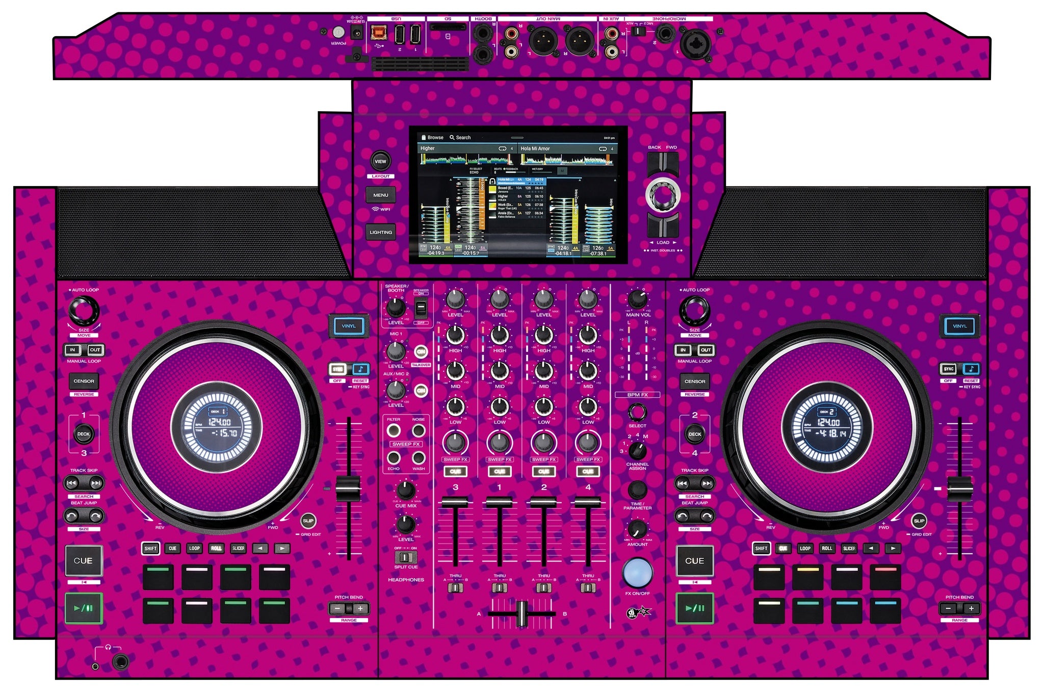 Denon DJ SC Live 4 Skin Gradienter Purple