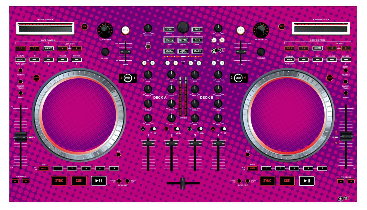Numark NS 6 Skin Gradienter Purple