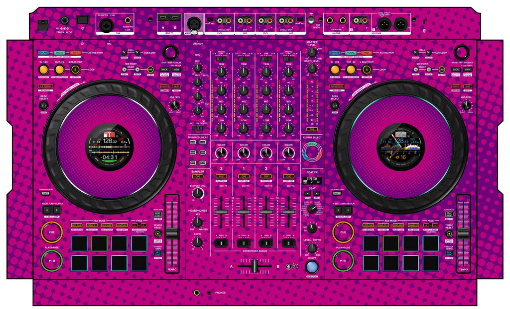 Pioneer DJ DDJ FLX10 Skin Gradienter Purple