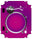 Technics 1200 / 1210 MK5 VERTICAL Skin Gradienter Purple