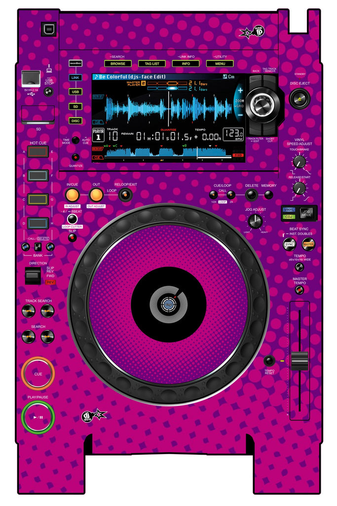 Pioneer DJ CDJ 2000 NEXUS 2 Skin Gradienter Purple