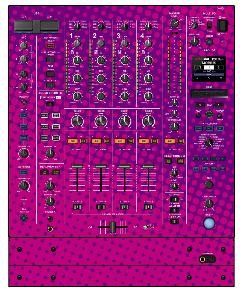 Pioneer DJ DJM A9 Skin Gradienter Purple