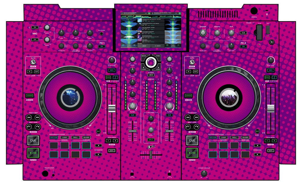 Denon DJ PRIME 2 Skin Gradienter Purple