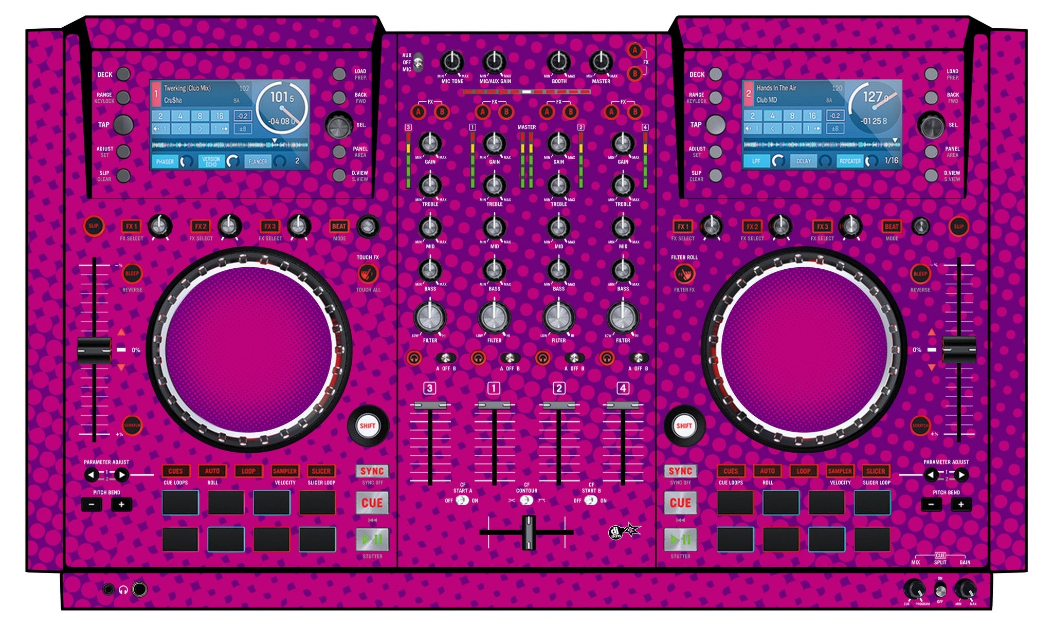 Numark NV Skin Gradienter Purple