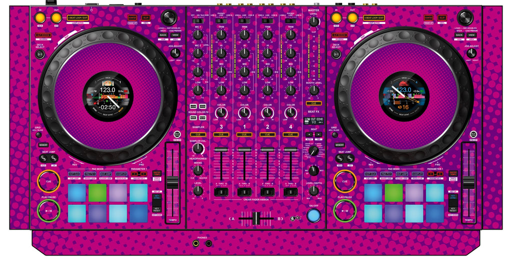 Pioneer DJ DDJ 1000 SRT Skin Gradienter Purple