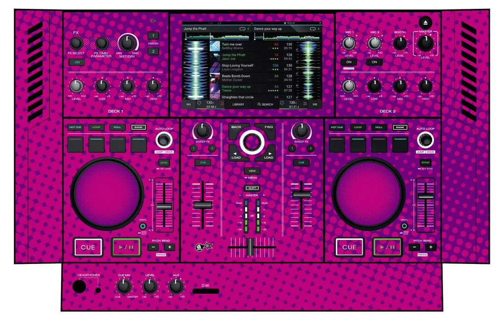 Denon DJ PRIME GO Skin Gradienter Purple