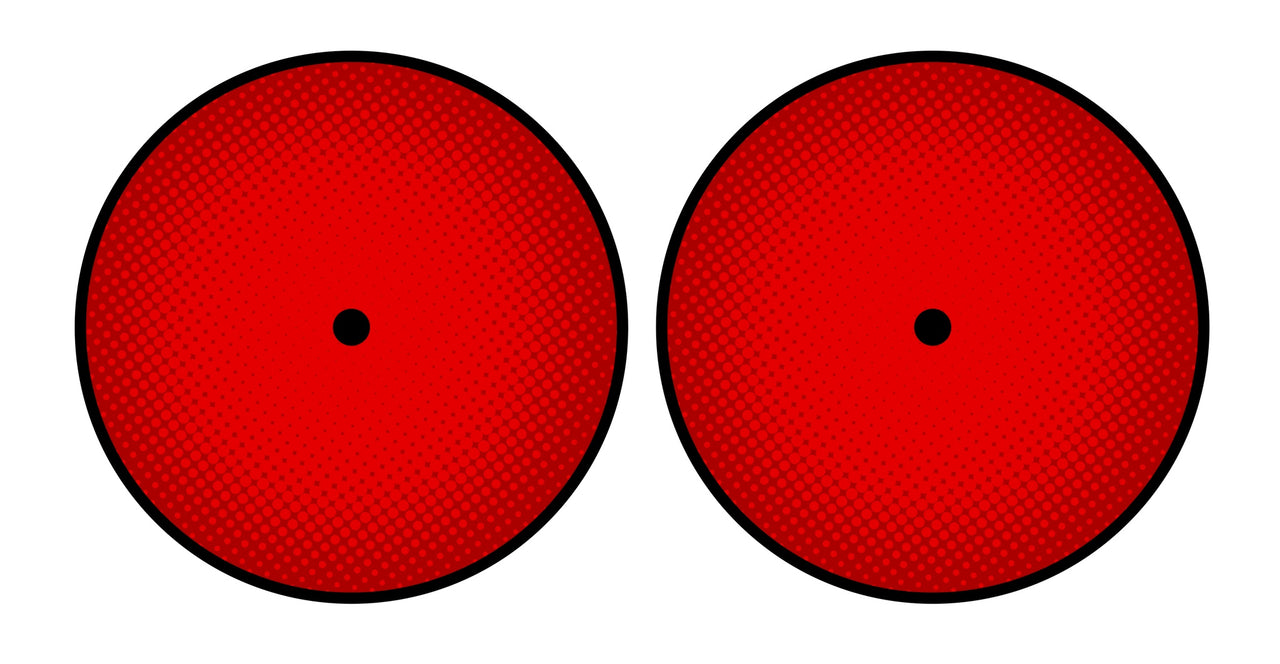 Universal Vinyl Labelsticker (10.2 cm - REGULAR) Skin Gradienter Red