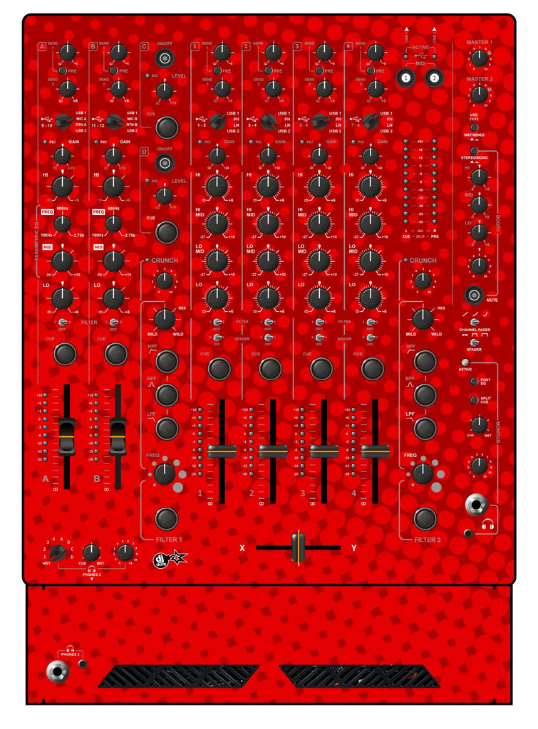 Allen and Heath XONE 96 Skin Gradienter Red