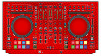 Denon DJ MC 7000 Skin Gradienter Red