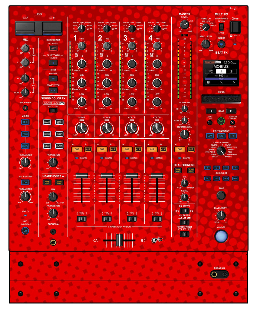 Pioneer DJ DJM A9 Skin Gradienter Red