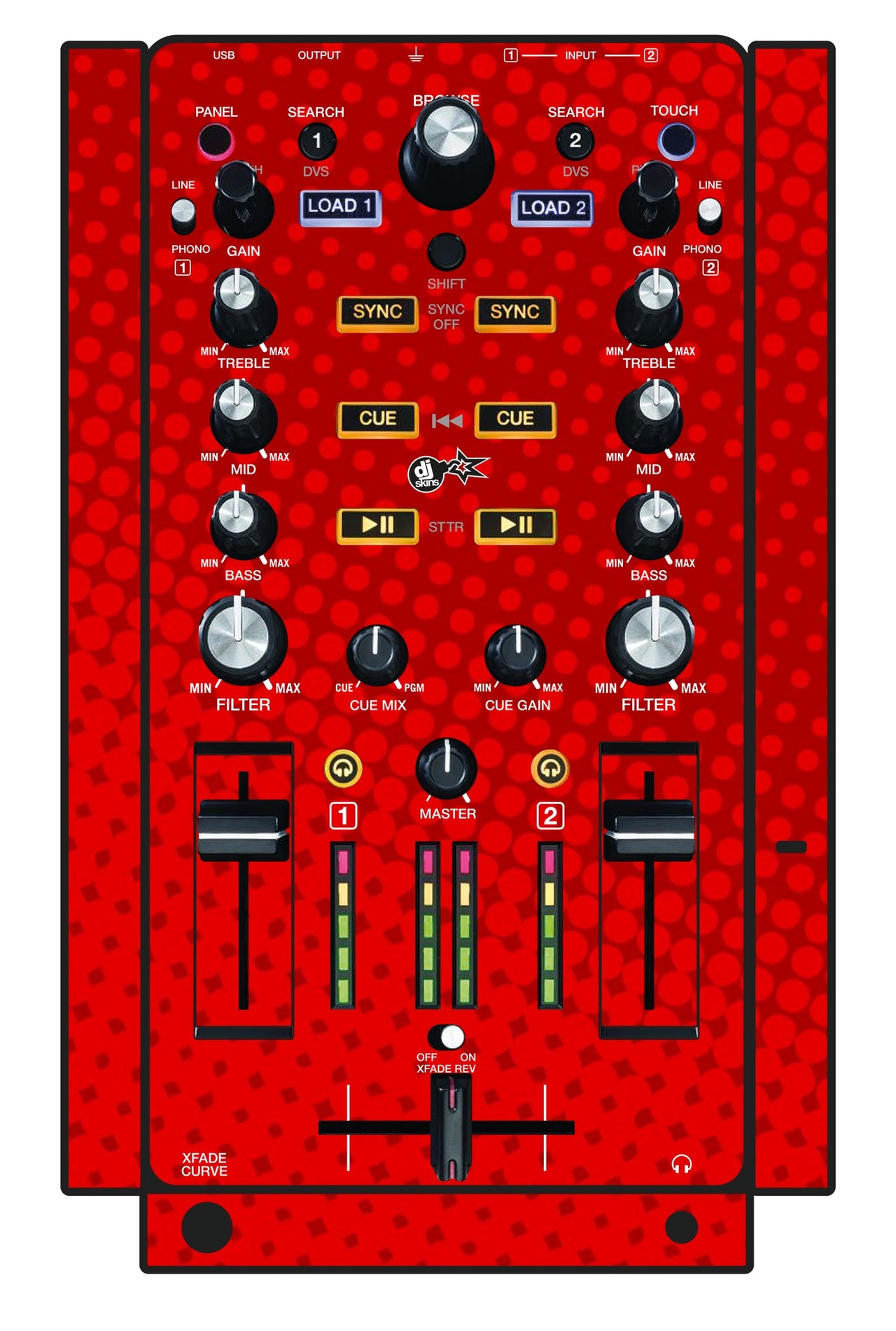 Akai Pro AMX Skin Gradienter Red