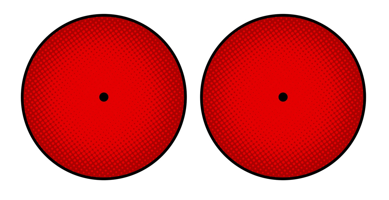 Universal Vinyl Labelsticker (12.5 cm - LARGE) Skin Gradienter Red