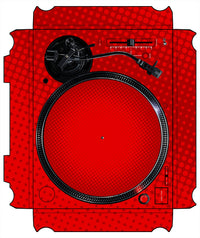Technics 1200 / 1210 MK7 VERTICAL Skin Gradienter Red