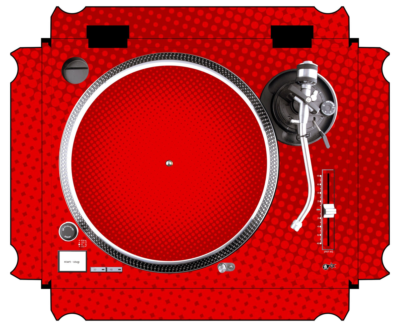 Technics 1200 / 1210 MK2 Skin Gradienter Red