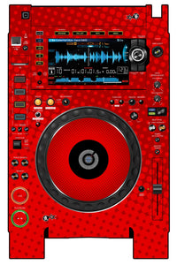 Pioneer DJ CDJ 2000 NEXUS 2 Skin Gradienter Red