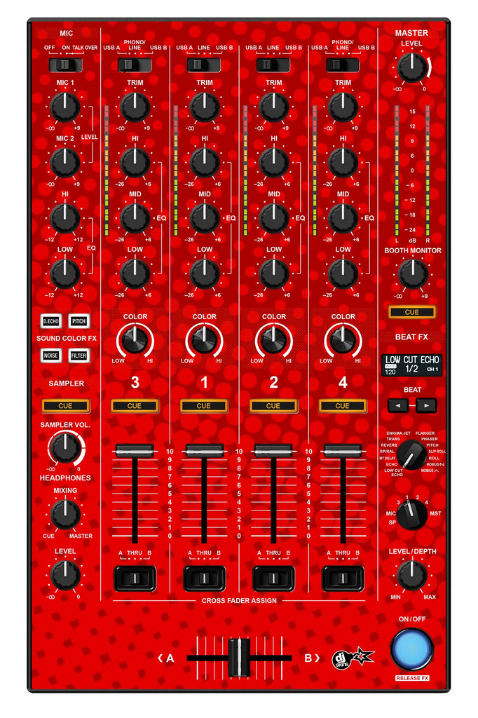 Pioneer DJ DDJ 1000 MIXER Skin Gradienter Red