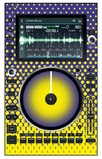 Denon DJ SC 6000 M Skin Gradienter Straight Lila / Gelb