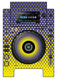 Pioneer DJ CDJ 900 NEXUS Skin Gradienter Straight Lila / Gelb