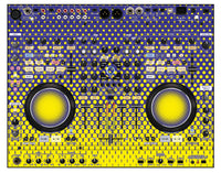 Denon DJ MC 6000 Skin Gradienter Straight Lila / Gelb