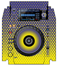 Pioneer DJ XDJ 1000 MK2 Skin Gradienter Straight Lila / Gelb