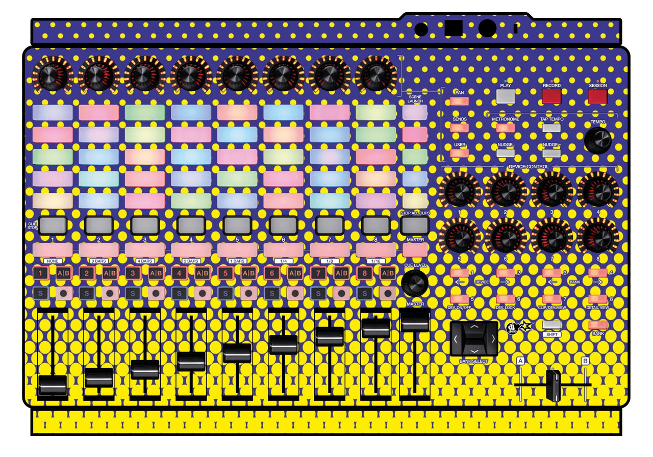 Akai Pro APC 40 MK2 Skin Gradienter Straight Lila / Gelb