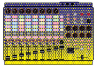 Akai Pro APC 40 MK2 Skin Gradienter Straight Lila / Gelb
