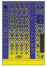 Denon DJ X 1800 Skin Gradienter Straight Lila / Gelb