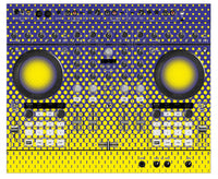 Native Instruments S4 MK2 Skin Gradienter Straight Lila / Gelb