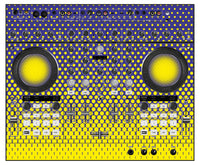 Native Instruments S4 MK1 Skin Gradienter Straight Lila / Gelb