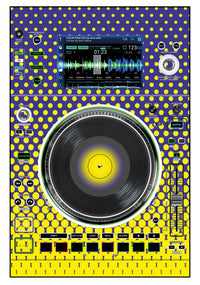 Denon DJ SC 5000 M Skin Gradienter Straight Lila / Gelb