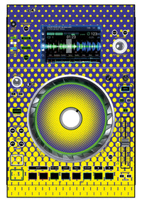 Denon DJ SC 5000 Skin Gradienter Straight Lila / Gelb