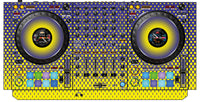 Pioneer DJ DDJ 1000 Skin Gradienter Straight Lila / Gelb