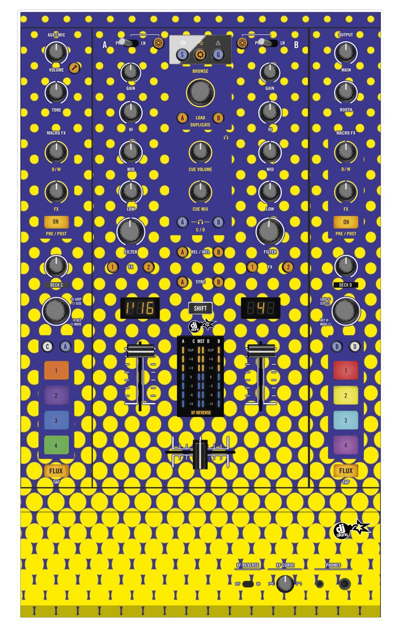 Native Instruments Z2 Skin Gradienter Straight Lila / Gelb