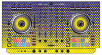 Pioneer DJ DDJ SX 2 Skin Gradienter Straight Lila / Gelb