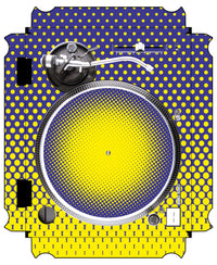 Technics 1200 / 1210 MK2 VERTICAL Skin Gradienter Straight Lila / Gelb