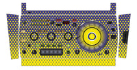 Pioneer DJ RMX 1000 Skin Gradienter Straight Lila / Gelb