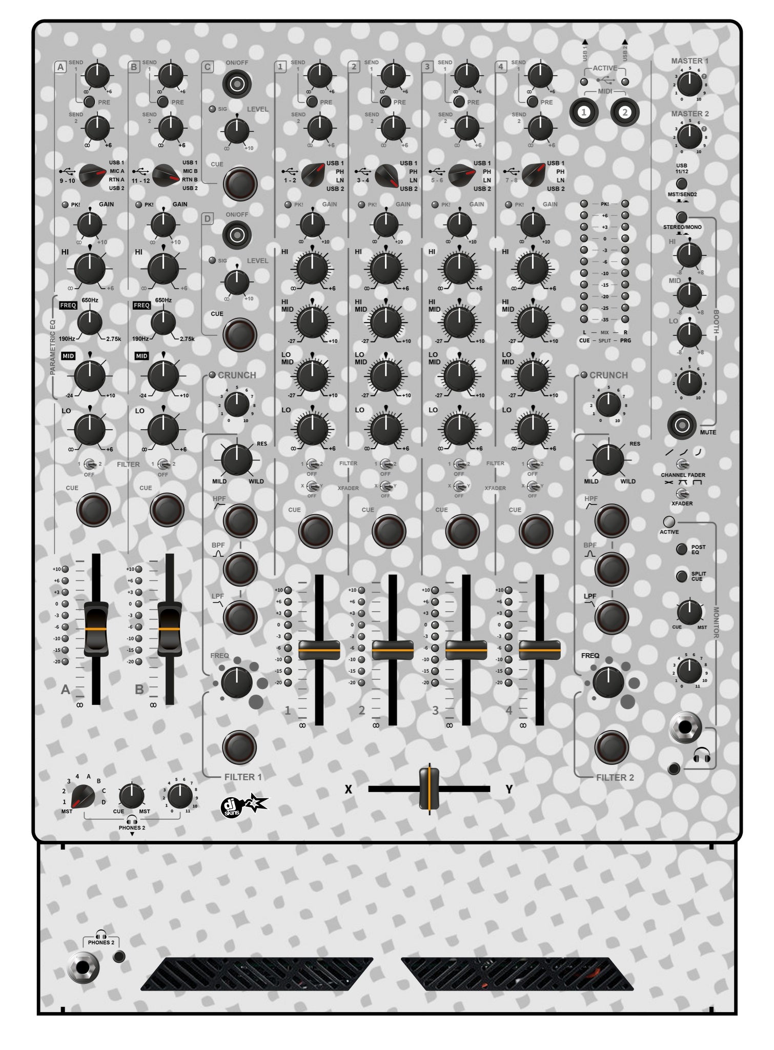 Allen and Heath XONE 96 Skin Gradienter White