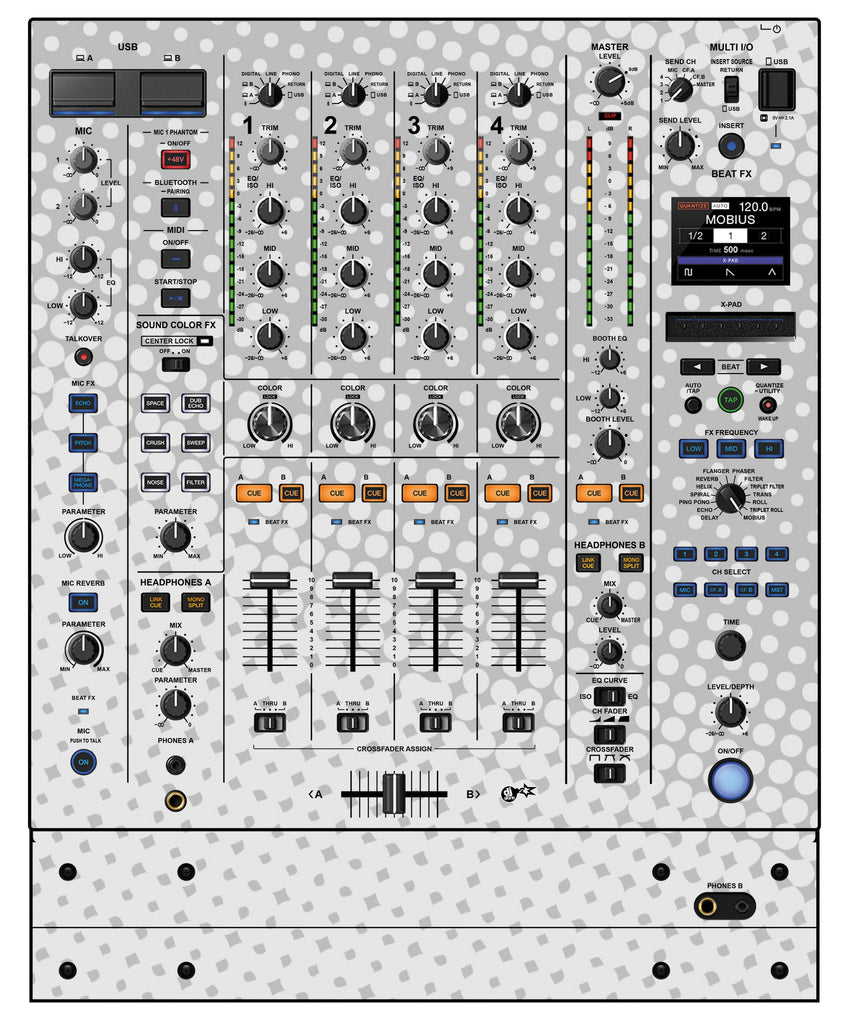 Pioneer DJ DJM A9 Skin Gradienter White