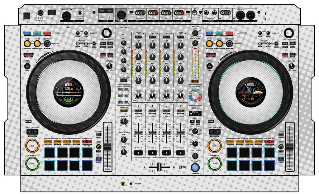 Pioneer DJ DDJ FLX10 Skin Gradienter White