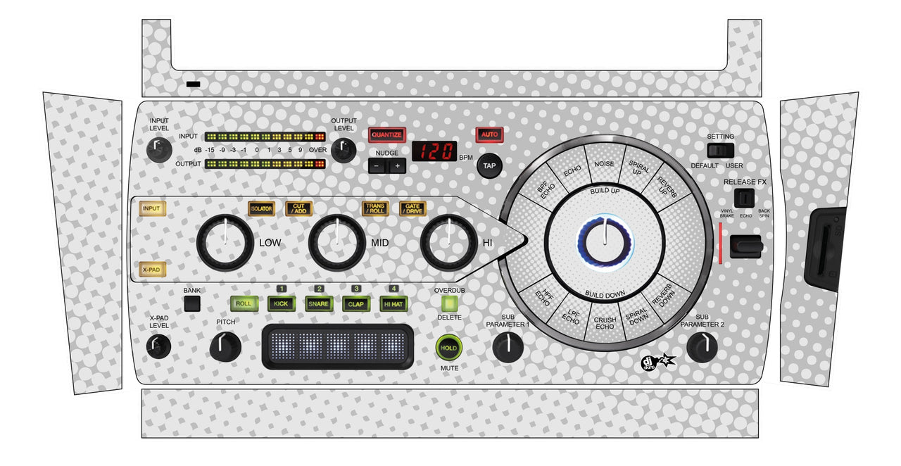 Pioneer DJ RMX 1000 Skin Gradienter White