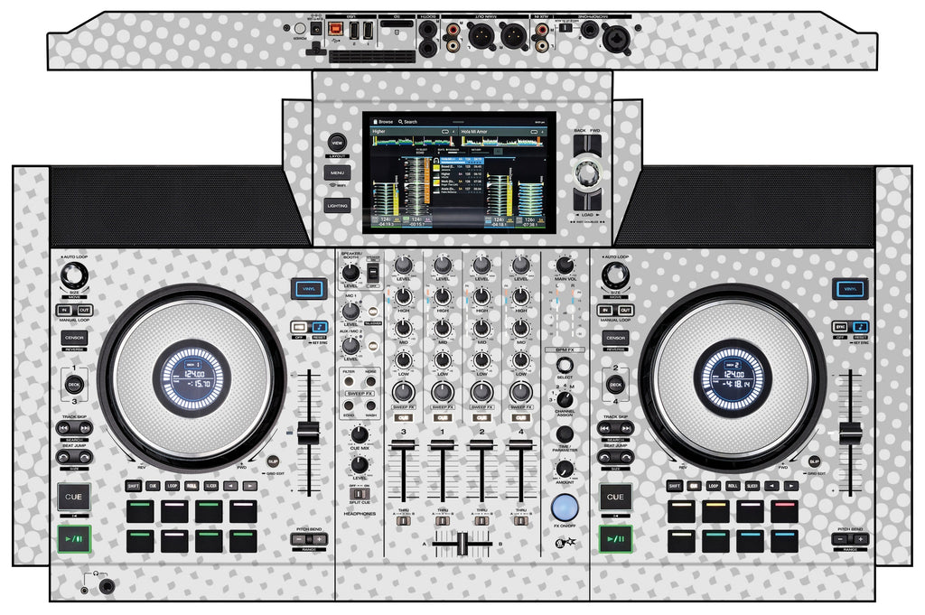 Denon DJ SC Live 4 Skin Gradienter White