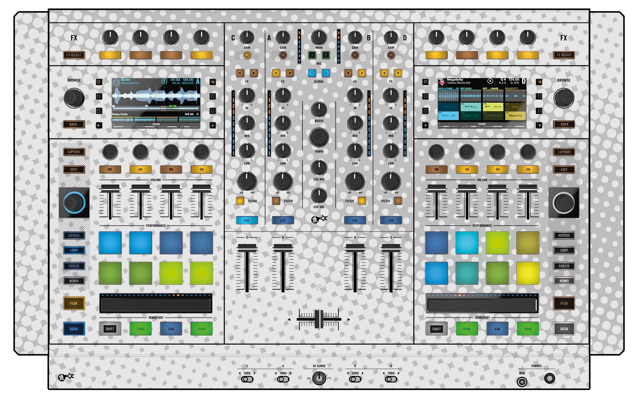 Native Instruments S8 Skin Gradienter White