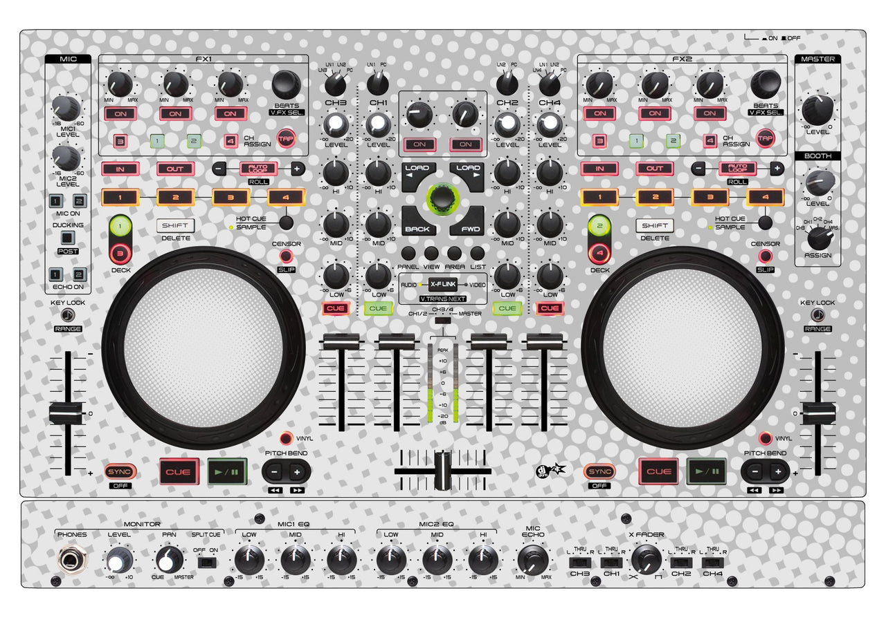 Denon DJ MC 6000 MK2 Skin Gradienter White