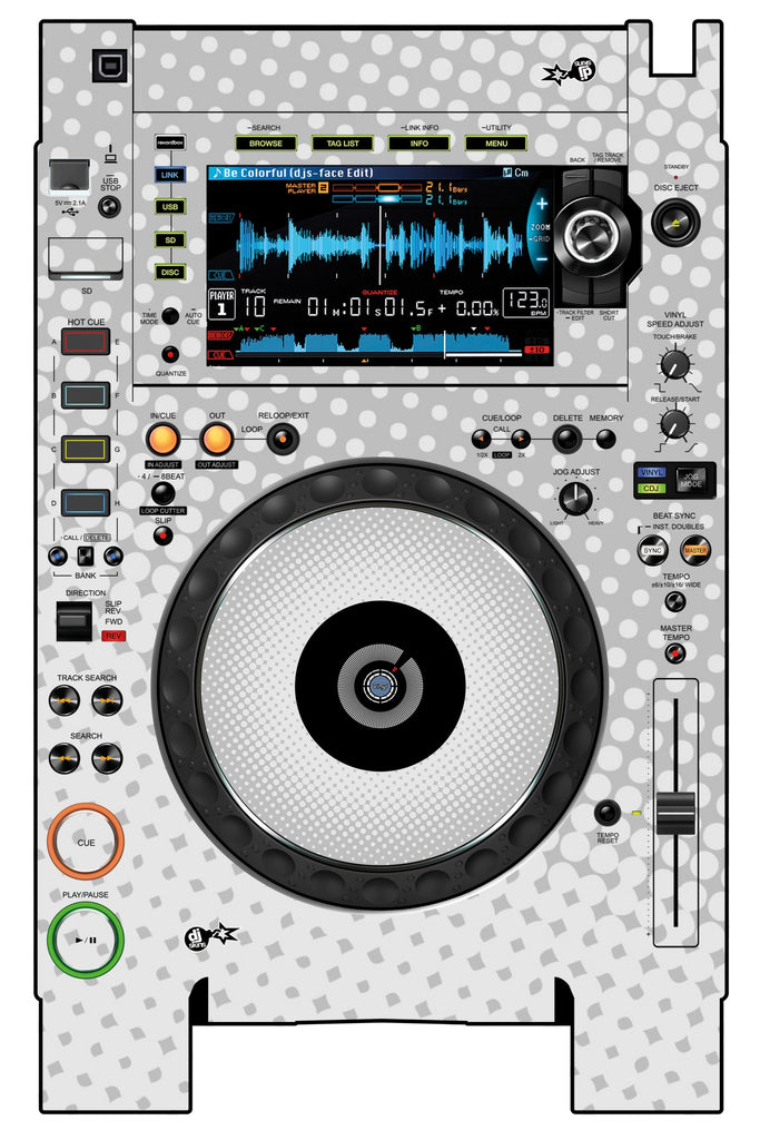 Pioneer DJ CDJ 2000 NEXUS 2 Skin Gradienter White