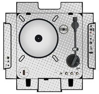 Numark PT 01 incl. Sides Skin Gradienter White